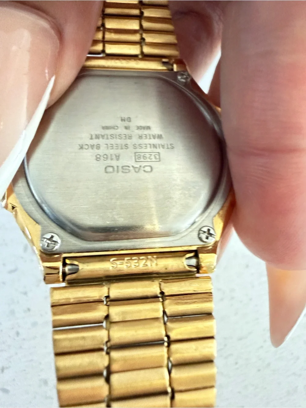 Casio Gold Digital Illuminator Stainless Steel Bracelet Watch